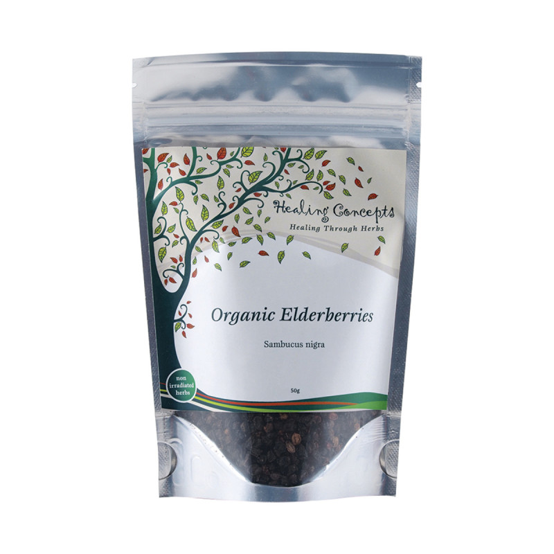 Organic Elderberries Tea 50g by HEALING CONCEPTS