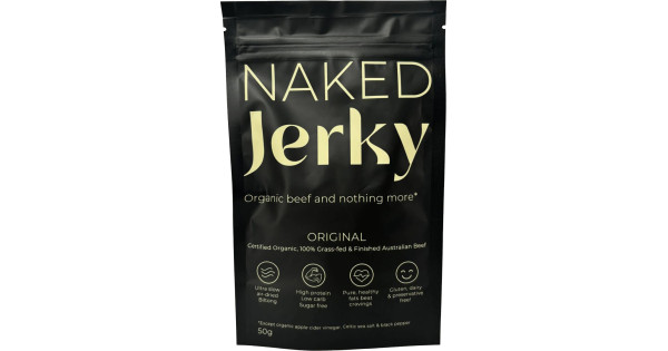 Organic Grass Fed Australian Beef Jerky Original 50g