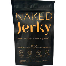 Organic Grass Fed Australian Beef Jerky Spicy 50g by NAKED JERKY