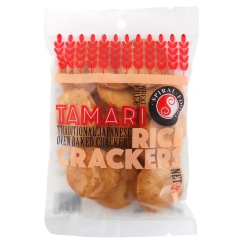 Tamari Rice Crackers 65g by SPIRAL FOODS