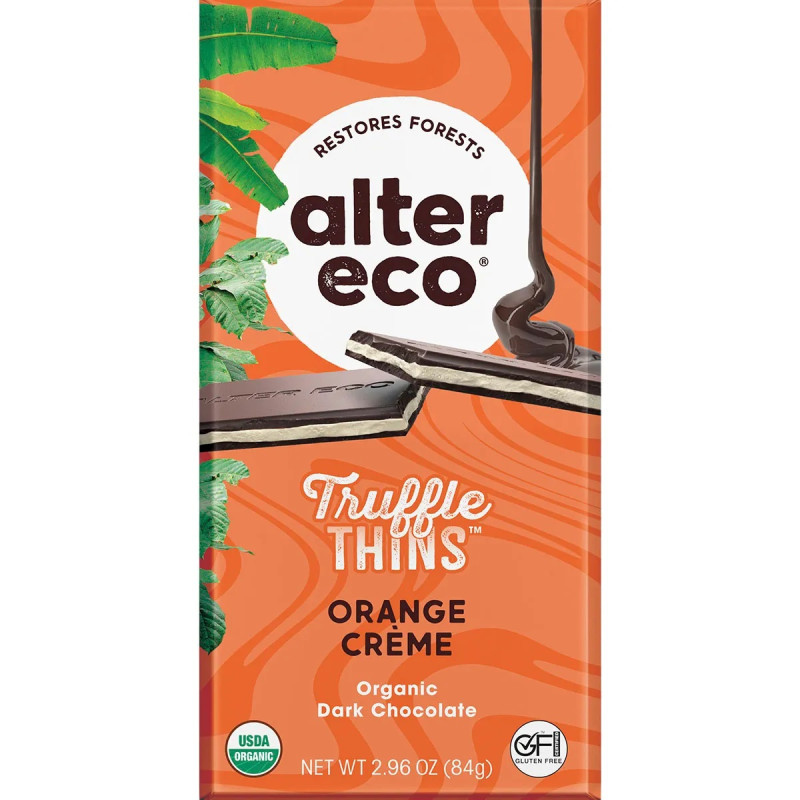 Truffle Thins Orange Creme Dark Chocolate 84g by ALTER ECO