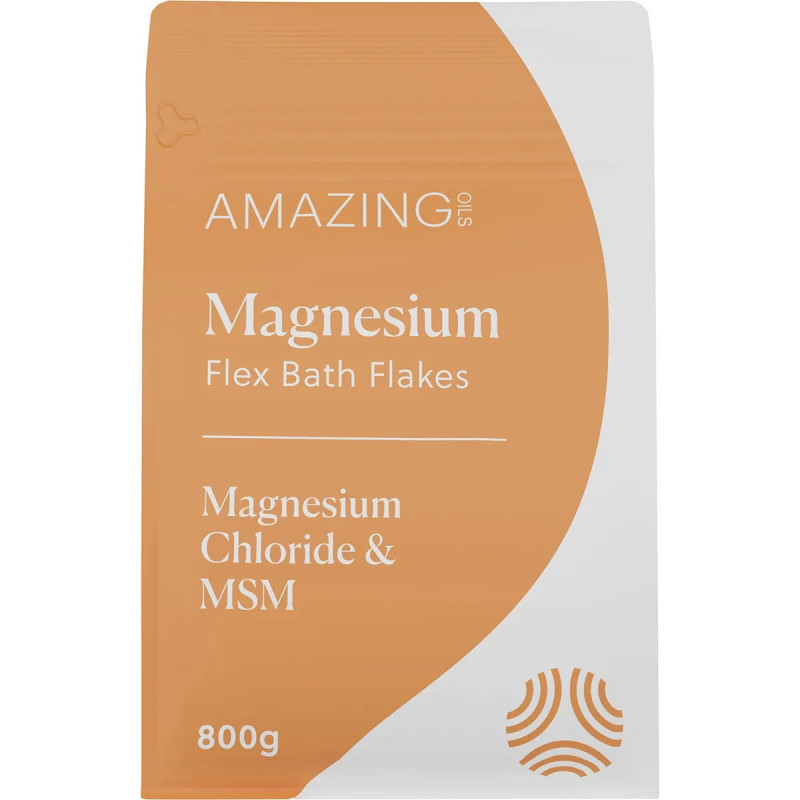 Magnesium Chloride + MSM Bath Flakes 800g by AMAZING OILS