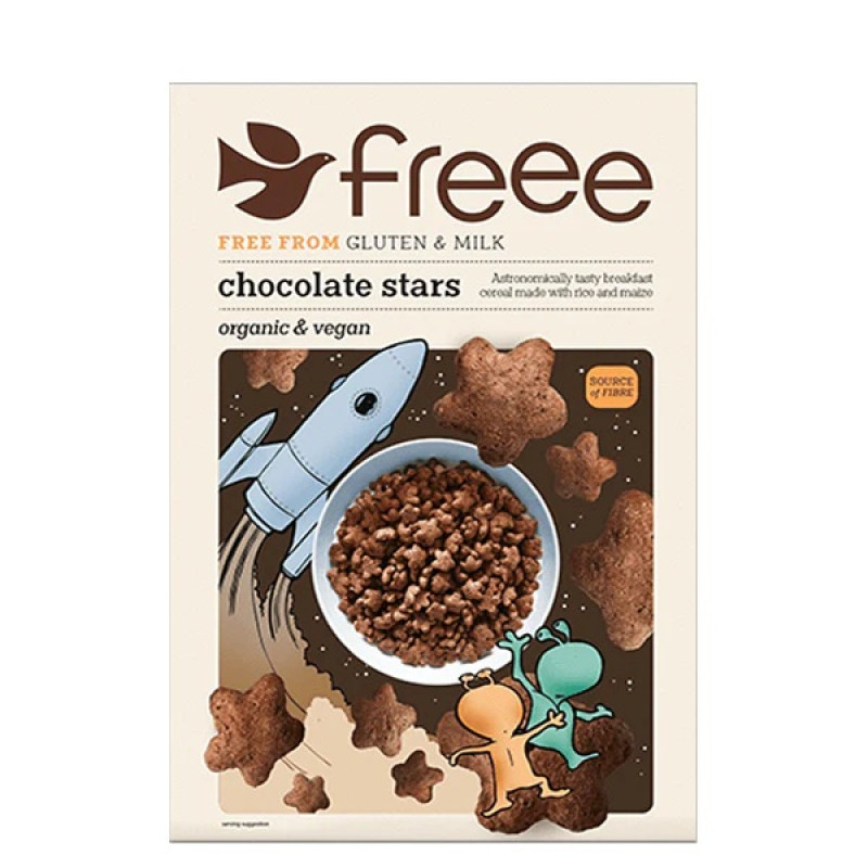 Organic Chocolate Stars Cereal 300g by FREEE FOODS