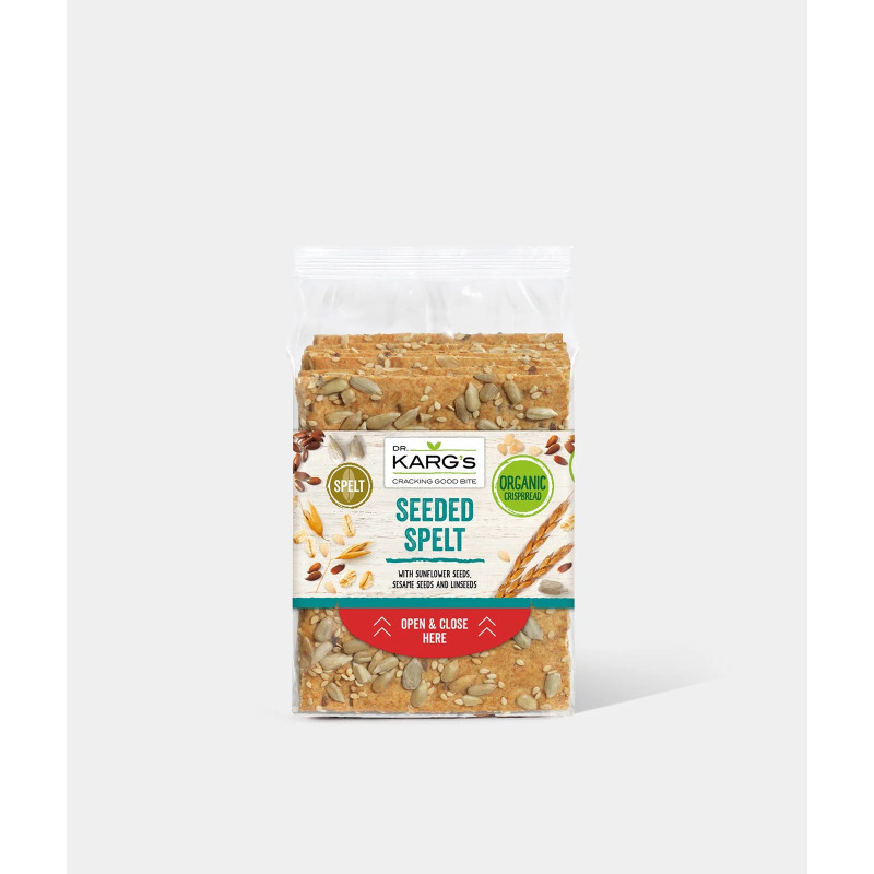 Seeded Spelt Crackers 200g by DR KARGS