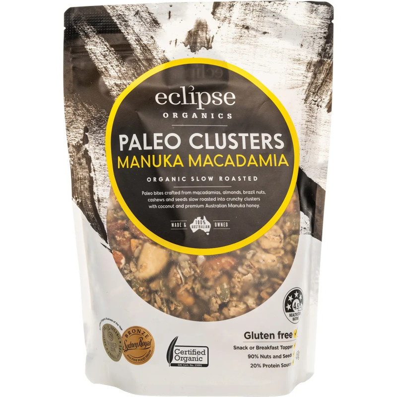 Organic Paleo Clusters Manuka Macadamia 450g by ECLIPSE ORGANICS