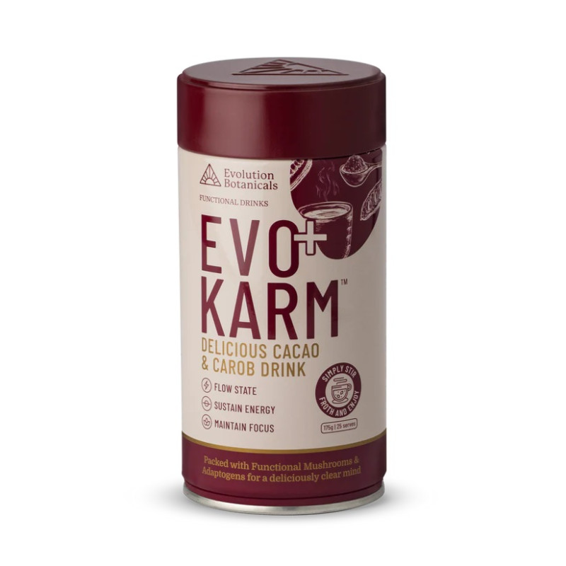 Evo Karm Cacao & Carob Drink 175g by EVOLUTION BOTANICALS