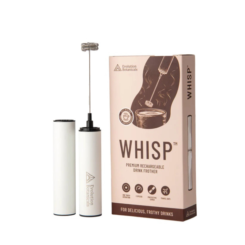 Whisp Rechargeable Drink Frother by EVOLUTION BOTANICALS