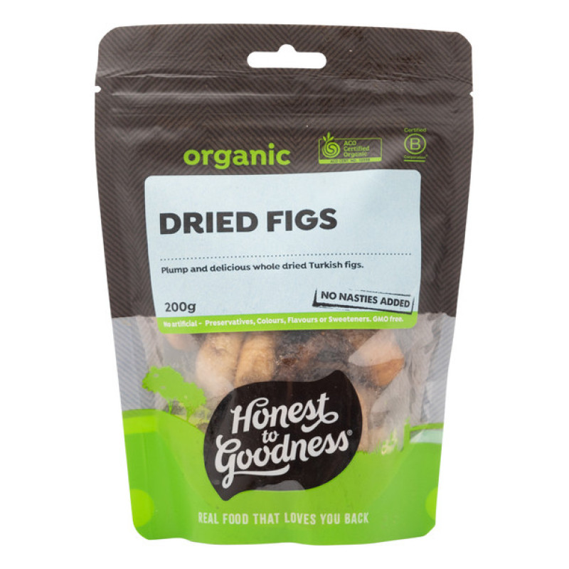 Organic Dried Figs 200g by HONEST TO GOODNESS