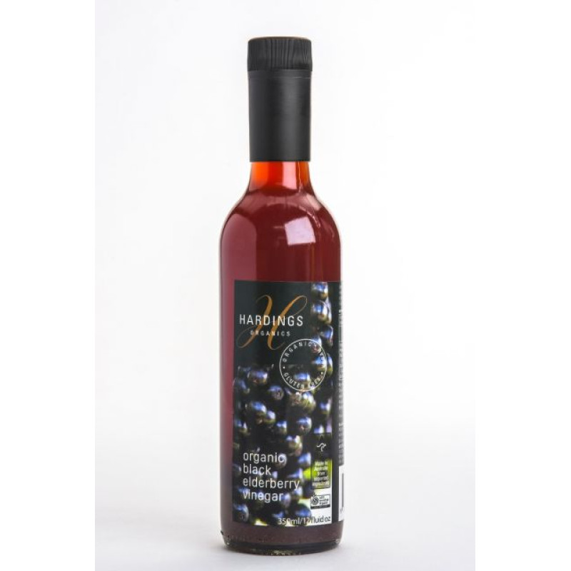 Organic Black Elderberry Vinegar 350ml by HARDINGS