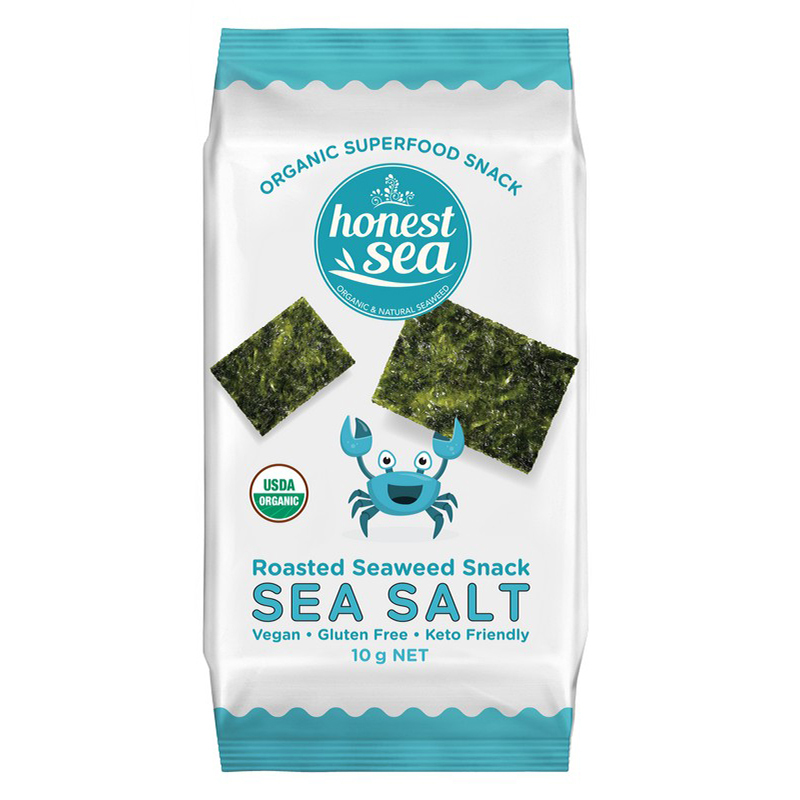 Roasted Seaweed Snack Sea Salt 10g by HONEST SEA