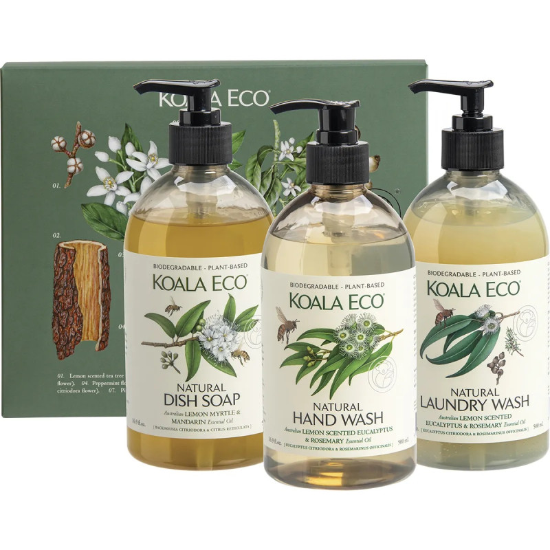 Gift Collection - Hand Wash, Laundry Wash & Dish Soap by KOALA ECO