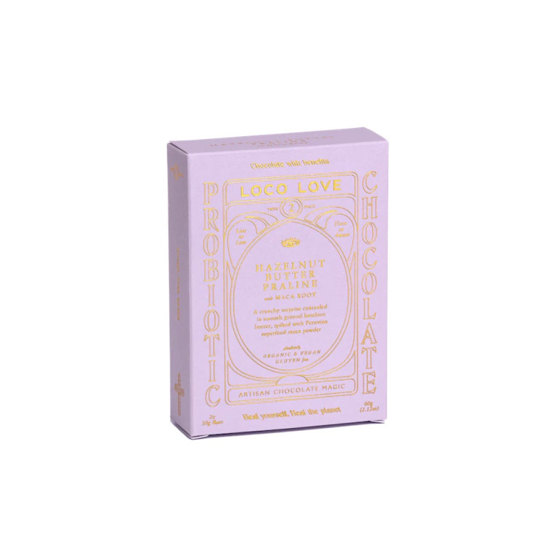 Hazelnut Butter Praline Twin Pack 2x35g by LOCO LOVE