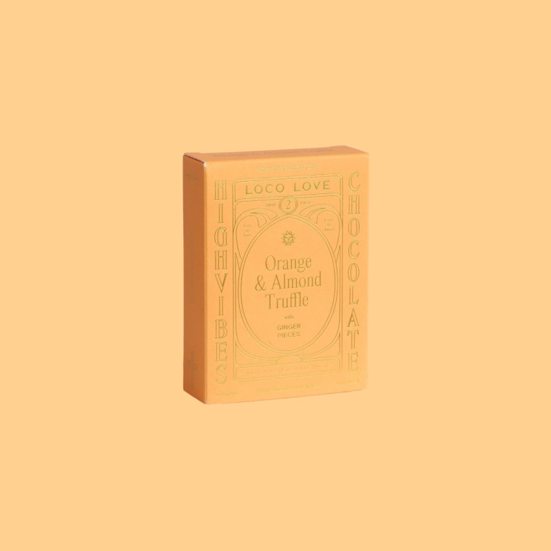 Orange & Almond Truffle Twin Pack 2x35g by LOCO LOVE