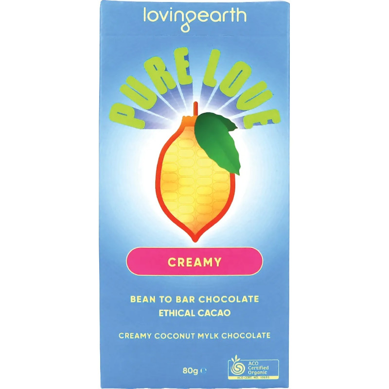 Creamy Coconut Mylk Chocolate 80g by LOVING EARTH