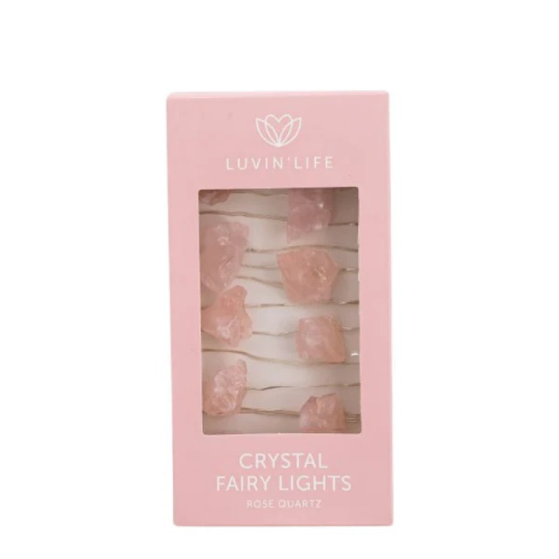 Crystal Fairy Lights - Rose Quartz by LUVIN LIFE