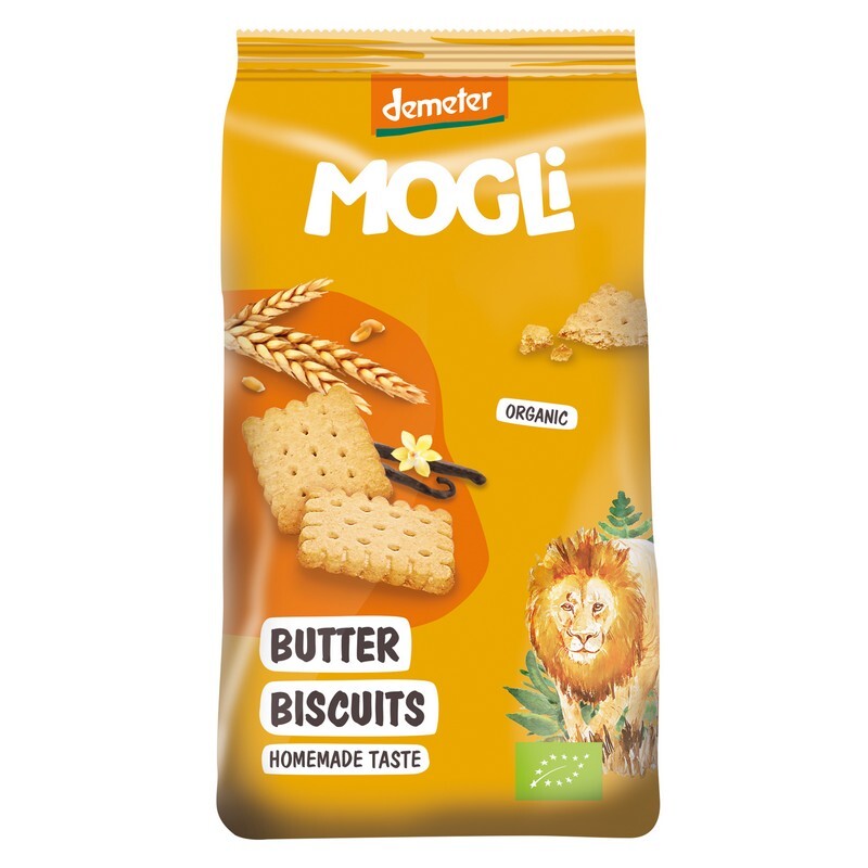 Organic Butter Biscuits 125g by MOGLI