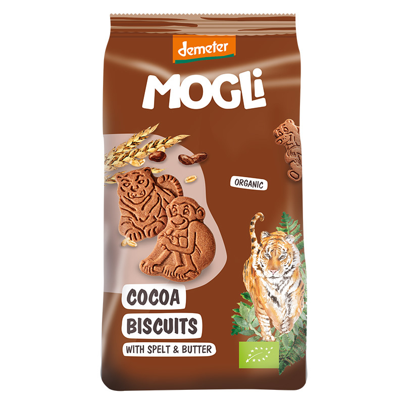 Organic Cocoa Biscuits 125g by MOGLI