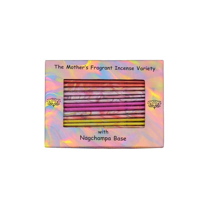 Mini Incense Variety Sampler Box (21 Packets) by THE MOTHER'S INDIA FRAGRANCES