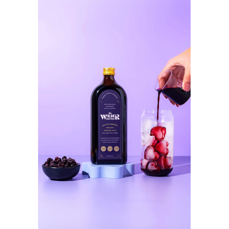 Organic Wild Blueberry Juice 500ml by MT. WILDER BERRIES