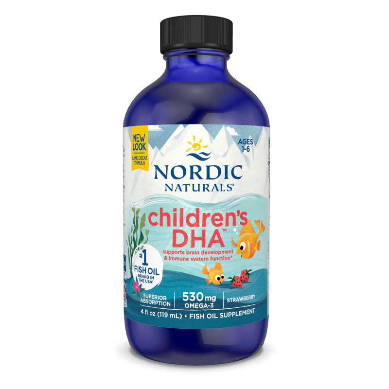 Children's DHA Fish Oil Supplement (Strawberry) 119ml by NORDIC NATURALS