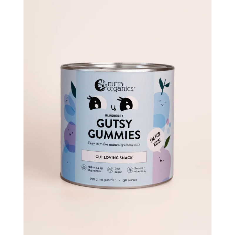 Gutsy Gummies - Blueberry 300g by NUTRA ORGANICS