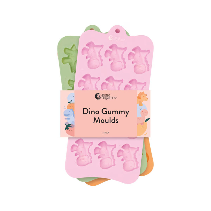 Dino Gummy Moulds 3 Pack by NUTRA ORGANICS