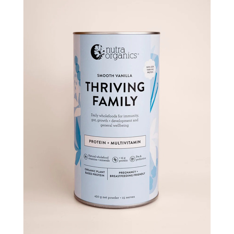 Thriving Family Protein - Smooth Vanilla 450g by NUTRA ORGANICS