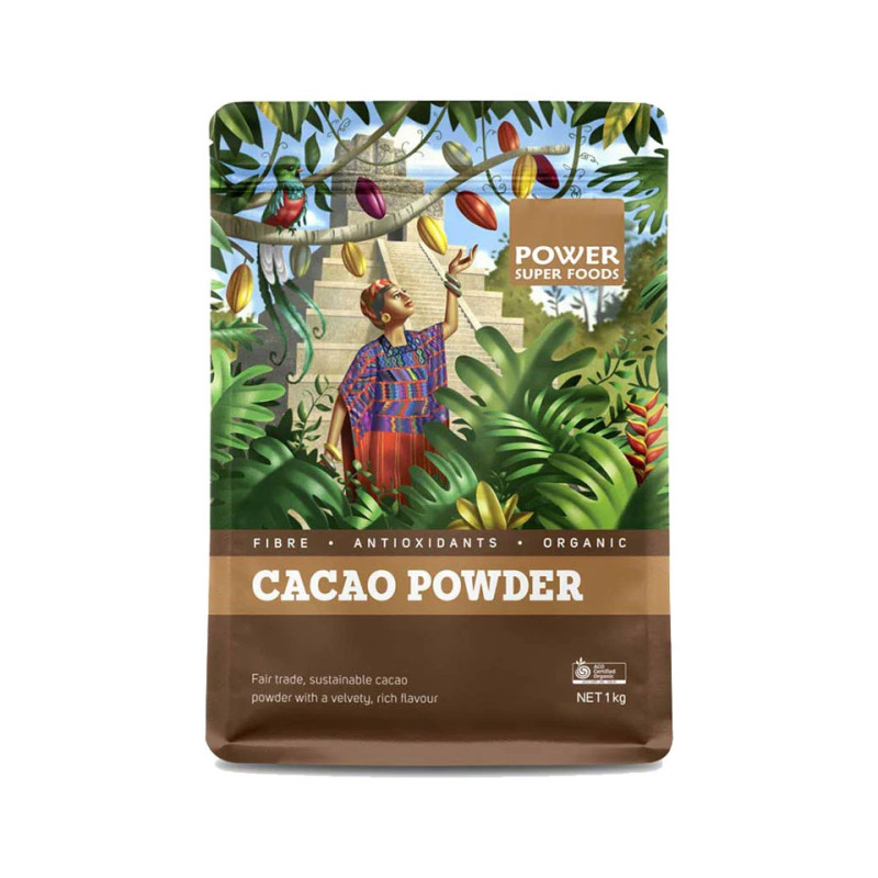 Organic Cacao Powder 1kg by POWER SUPER FOODS
