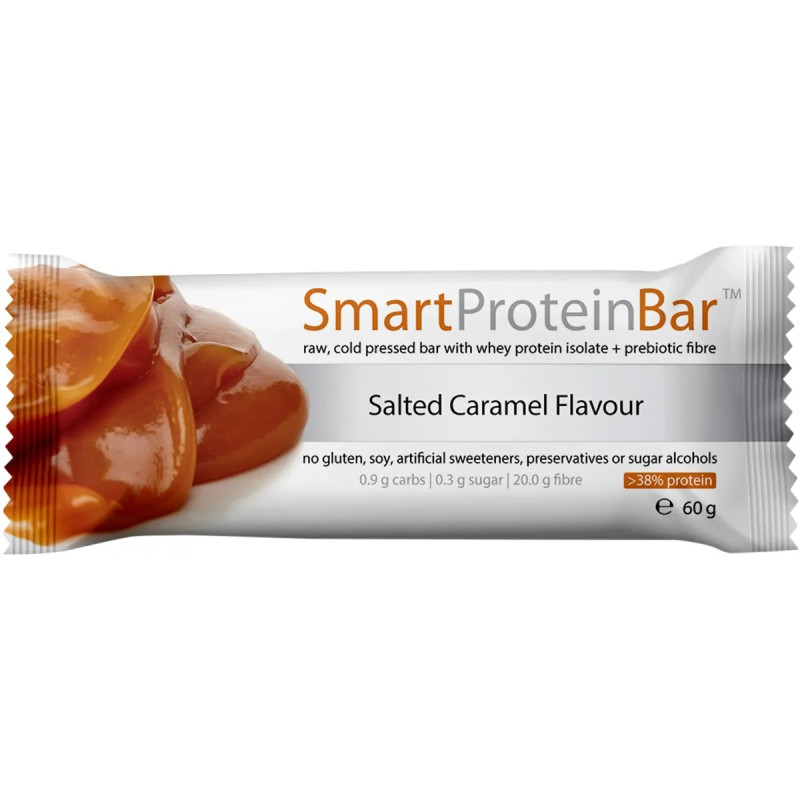 Salted Caramel Whey Protein Bar 60g by SMART PROTEIN BAR