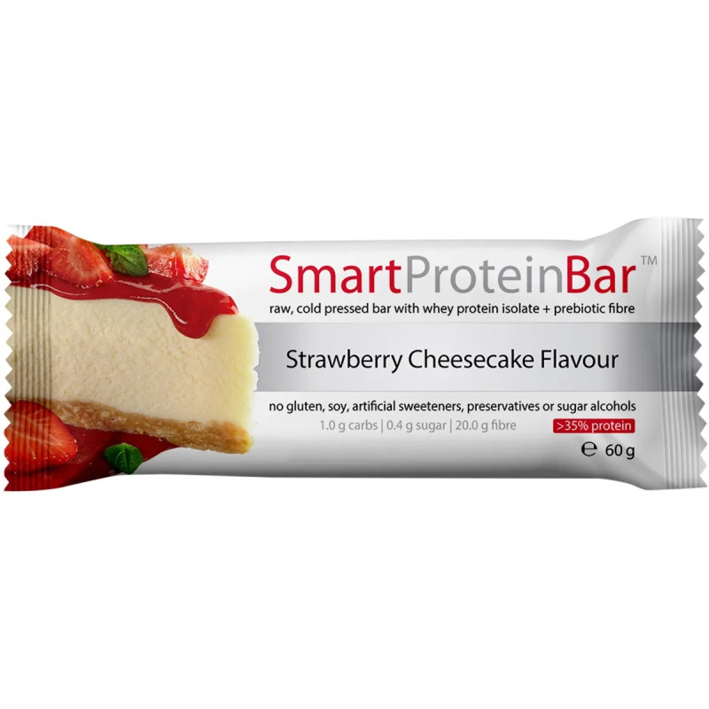 Strawberry Cheesecake Whey Protein Bar 60g by SMART PROTEIN BAR