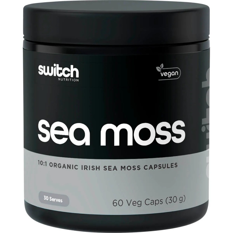 Pure Golden Irish Sea Moss Capsules (60) by SWITCH NUTRITION