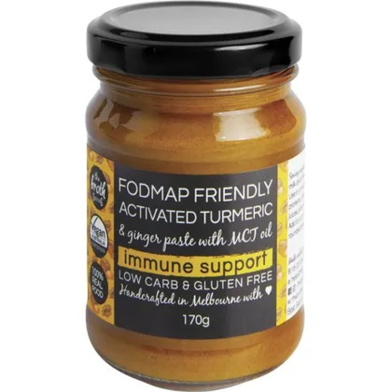 Fodmap Friendly Turmeric & Ginger Paste 170g by THE BROTH SISTERS