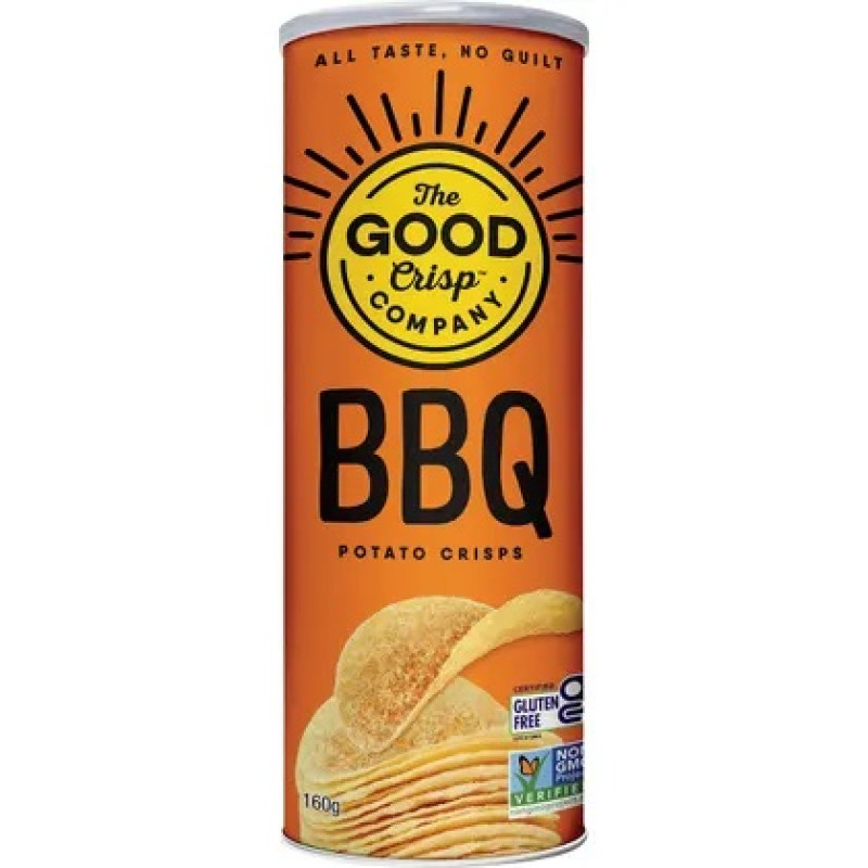 Potato Crisps BBQ 160g by THE GOOD CRISP COMPANY