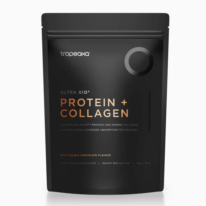 Protein + Collagen Rich Double Chocolate 510g by TROPEAKA