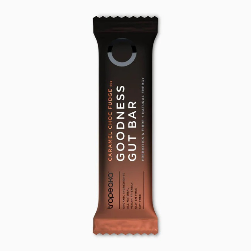 Goodness Gut Bar Caramel Choc Fudge 50g by TROPEAKA