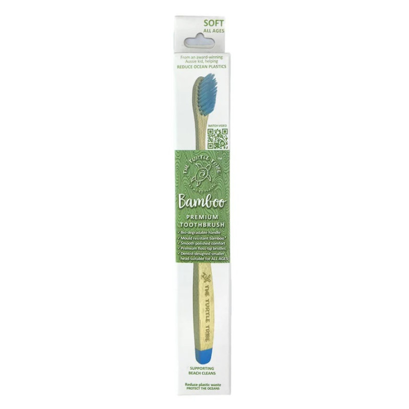 Bamboo Premium Toothbrush Soft by THE TURTLE TRIBE