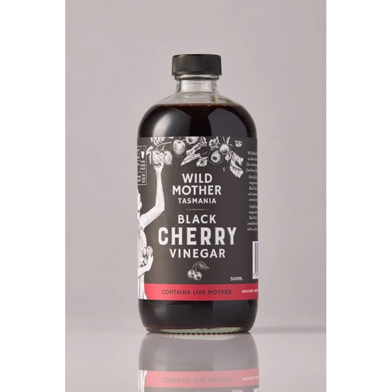 Black Cherry Vinegar 500ml by WILD MOTHER TASMANIA