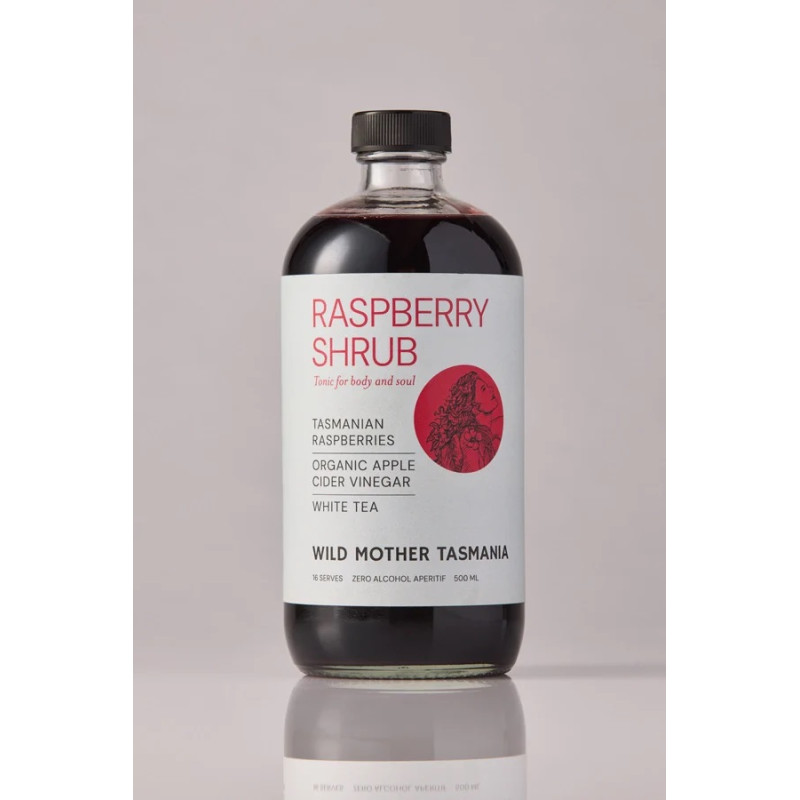 Raspberry Shrub 500ml by WILD MOTHER TASMANIA