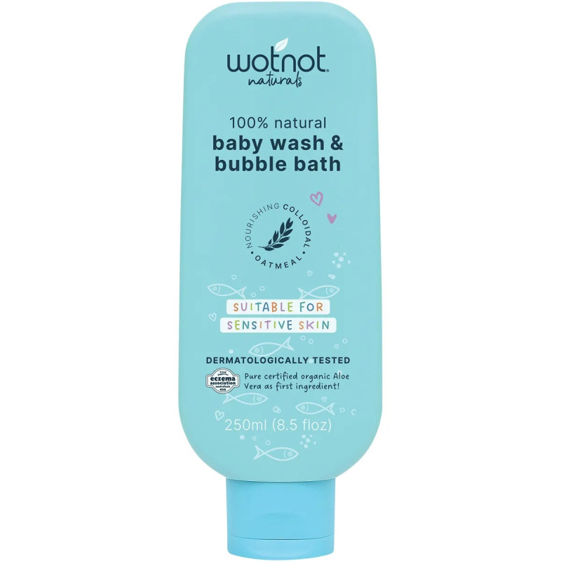 Baby Wash & Bubble Bath 250ml by WOTNOT