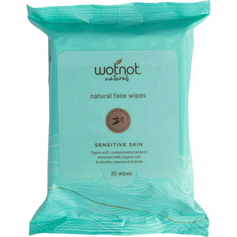 Face Wipes Sensitive Skin (25) by WOTNOT