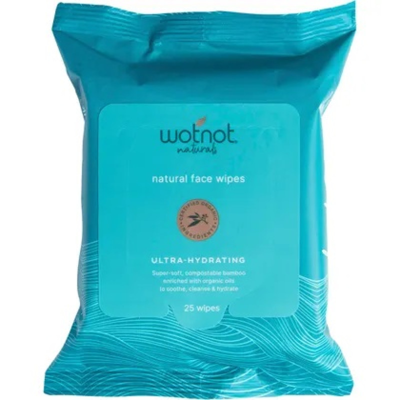 Facial Wipes Ultra-Hydrating (25) by WOTNOT