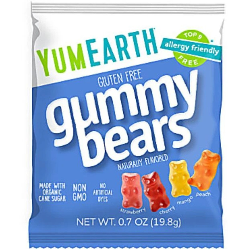 Organic Gummy Bears 19.8g by YUM EARTH