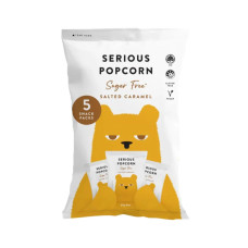 Organic Popcorn Sugar Free Salted Caramel 5x12g by SERIOUS FOOD