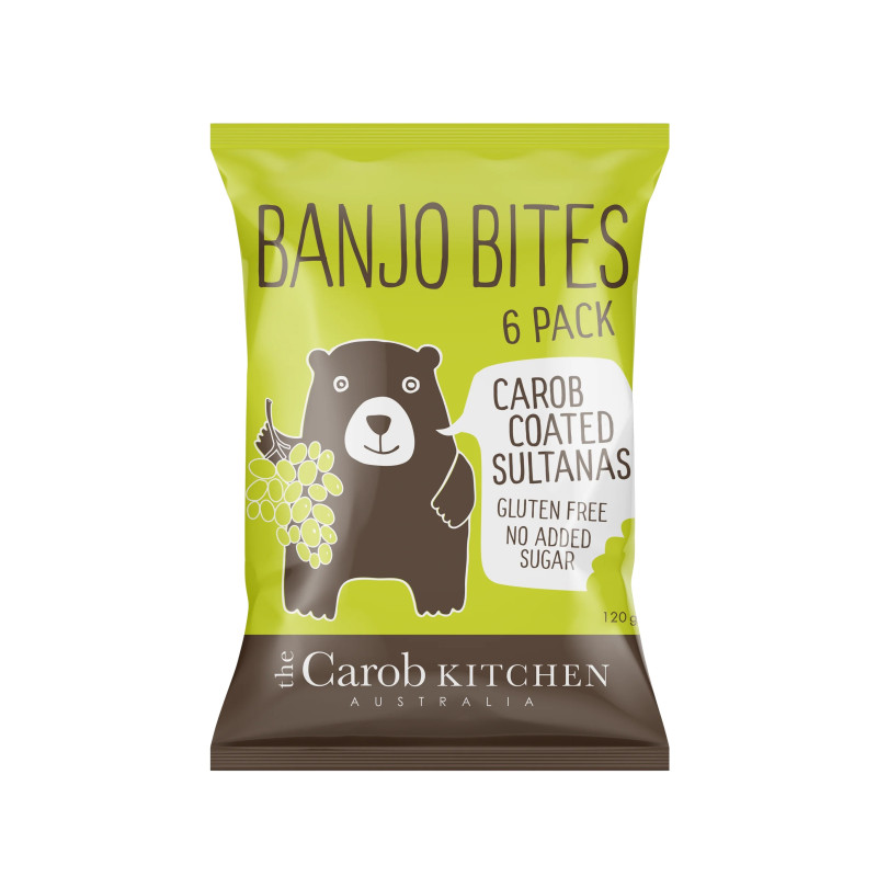 Carob Coated Sultanas 6 x 20g by THE CAROB KITCHEN