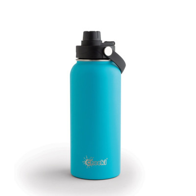 Adventure Stainless Steel Insulated Bottle Aqua 1L by CHEEKI
