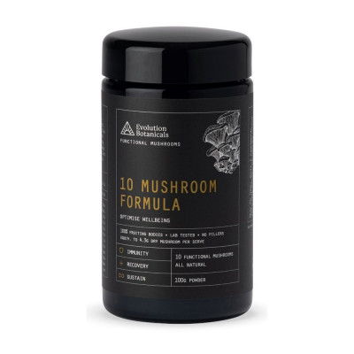 10 Mushroom Formula Powder 100g by EVOLUTION BOTANICALS