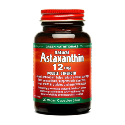 Astaxanthin 12mg (20 Capsules) by GREEN NUTRITIONALS