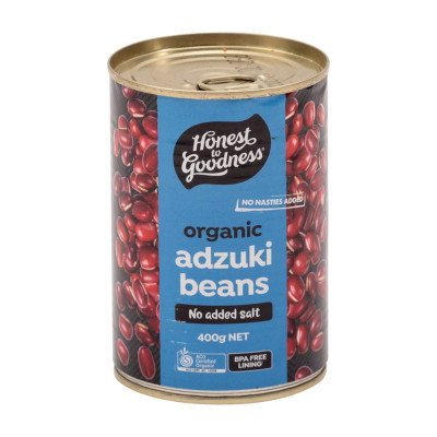 Organic Adzuki Beans 400g by HONEST TO GOODNESS