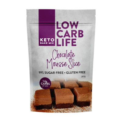 Keto Bake Mix - Chocolate Mousse Slice Mix 300g by LOW CARB LIFE