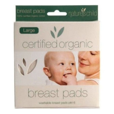 Breast Pads Washable (6 Pack - Large) by NATURE'S CHILD